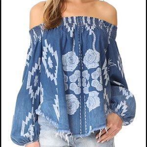 One Teaspoon St Lucia Off Shoulder Top Large